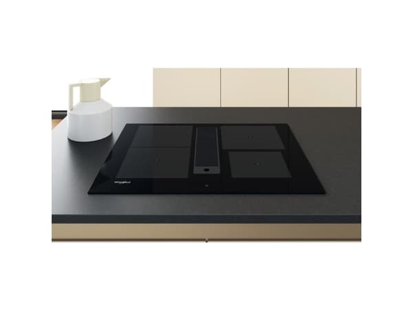 Whirlpool WVH 1065B F KIT, Svart, Inbyggnad, 65 cm, Zon induktionshäll, Keramik, 4 zon(er)