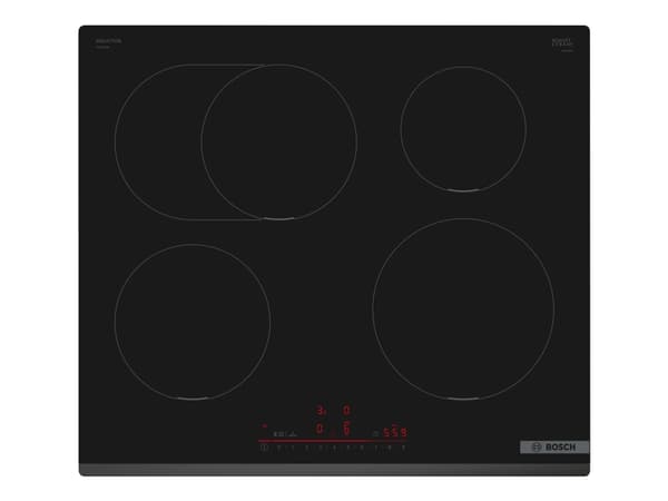 Bosch Serie 6 PIF631HB1E, Musta, Kiinteä, 60 cm, Keittoalueinduktioliesi, Keraaminen lasi, 4 alue(tta) musta