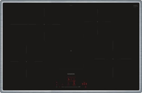 Siemens iQ300 EH845HFB1E, Sort, Innebygget, 80 cm, 4 zone(s), 4 zone(s), Medium Sort