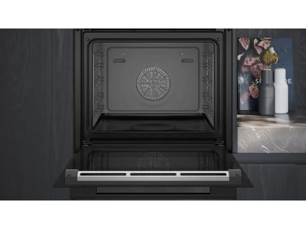Siemens iQ700 HS758G3B1, Medium, 71 L, 30 - 250 °C, 5 shelves, Steam, Black