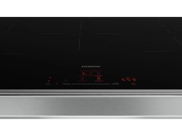 Siemens iQ300 EH845HVB1E, Sort, Innebygget, 80 cm, Sonebasert induksjon, Glass-keramikk, 5 zone(s)