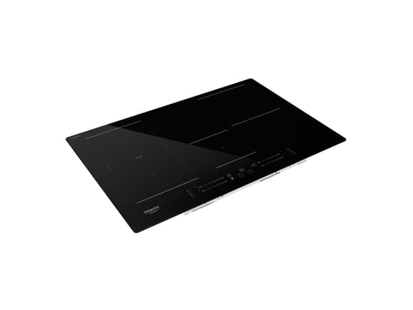 Hotpoint HS 1377C CPNE, Musta, Kiinteä, 77 cm, Keittoalueinduktioliesi, Keraaminen lasi, 4 alue(tta)