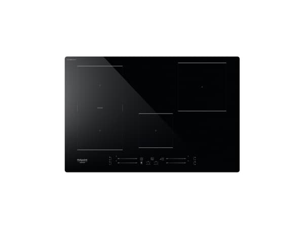 Hotpoint HS 1377C CPNE, Sort, Innebygget, 77 cm, Sonebasert induksjon, Glass-keramikk, 4 zone(s) Sort
