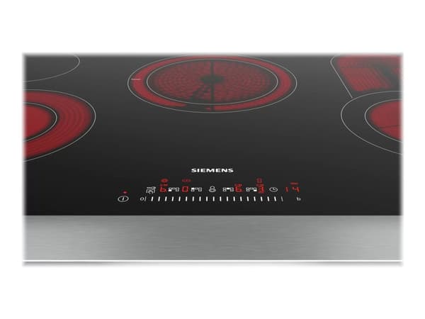 Siemens iQ300 ET801FCP1D - Keramisk komfyrtopp - 4 plater - Nisje - bredde: 78 cm - dybde: 50 cm - flukt - svart