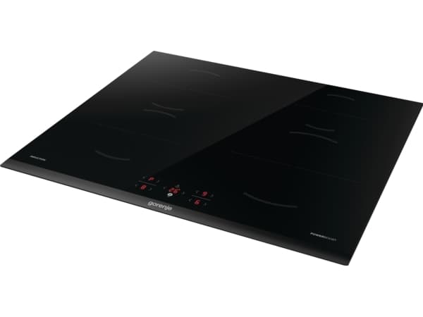 Gorenje GI6401BCE - Induksjonskomfyrtopp - 4 plater - Nisje - bredde: 56 cm - dybde: 49 cm - med skråkant - svart