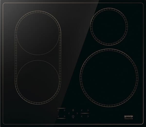 Gorenje G400 GI6421BSC - Induksjonskomfyrtopp - 4 plater - Nisje - bredde: 56 cm - dybde: 49 cm - uten ramme, - med skråkant - svart