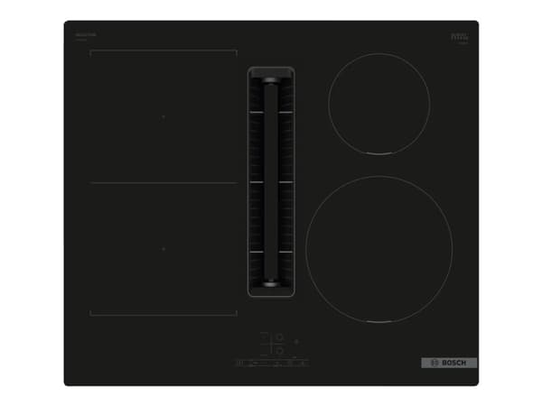 Bosch Serie | 4 PVS611B16E - Induksjonskomfyrtopp - 4 plater - Nisje - bredde: 56 cm - dybde: 49 cm - Klasse B - uten ramme - svart med fallvinduttre