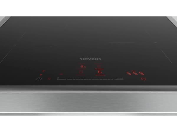 Siemens iQ300 EH645HFB1E, Sort, Innebygget, 60 cm, Sonebasert induksjon, Glass-keramikk, 4 zone(s)