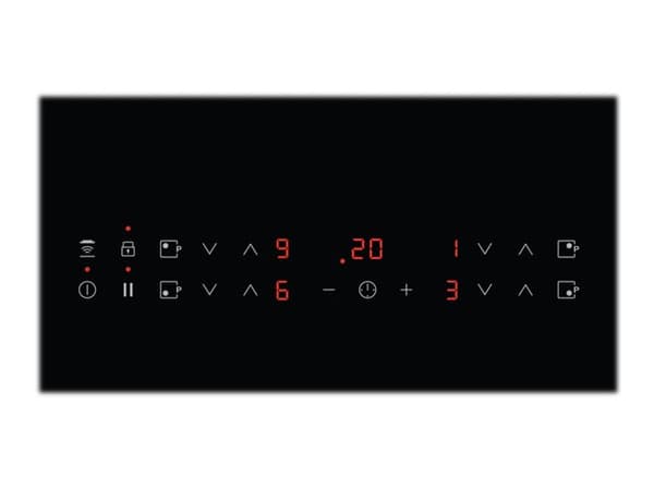AEG IKB64301XB - Induksjonskomfyrtopp - 4 plater - Nisje - bredde: 56 cm - dybde: 49 cm metallpynt - svart Sort