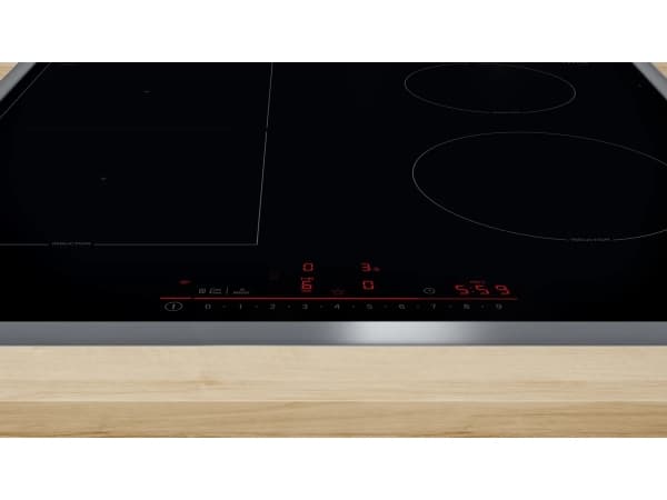Bosch Serie 6 PVS64RHB1E, Sort, Benkeplate, 60 cm, Sonebasert induksjon, Glass-keramikk, 4 zone(s)