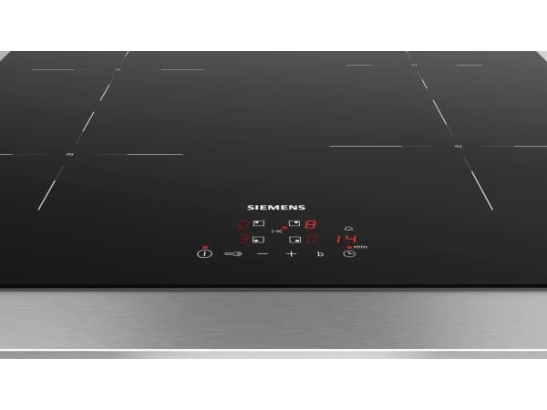 Siemens iQ100 EU61RBEB5D - Induktionshäll - 4 kokplattor - Fördjupning - bredd: 56 cm - djup: 49 cm - ramlös - svart