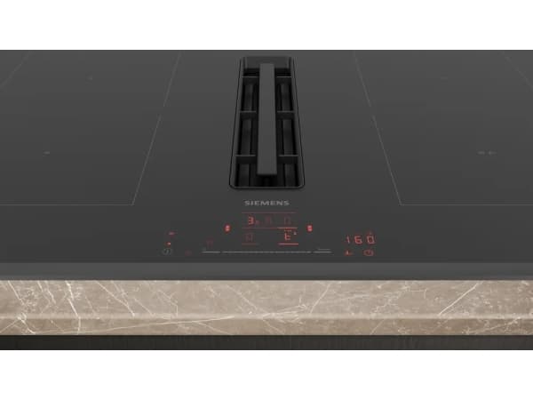 Siemens iQ500 ED851HQ26E, Sort, Innebygget, 80 cm, Sonebasert induksjon, Glass, 4 zone(s)