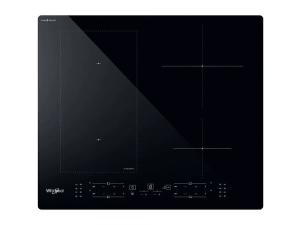 Whirlpool WL B4060 CPNE, Sort, Innebygget, 59 cm, Sonebasert induksjon, Glass-keramikk, 4 zone(s) Sort