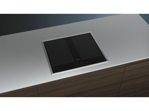 Siemens iQ700 EX645HXC1M, Musta, Sisäänrakennettava, 60 cm, Vyöhykeinduktiokeittotaso, Keraaminen, 4 vyöhykettä (vyöhykkeitä)