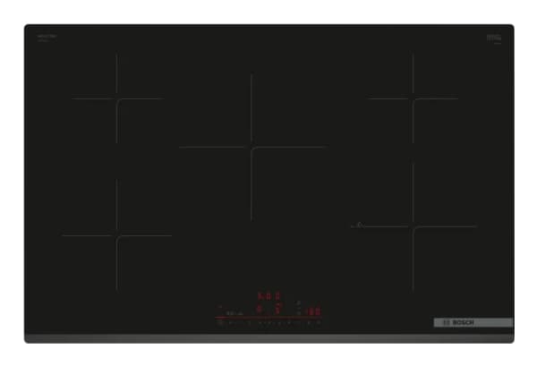 Bosch Serie 6 PIV83KHC1E, Svart, Inbyggnad, 80,2 cm, Zon induktionshäll, Keramik, 5 zon(er) Svart