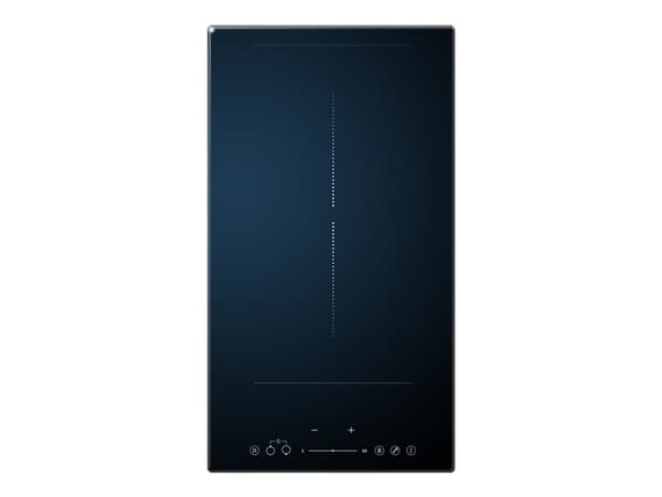 Scandomestic HOI30P1FLEX - Induksjonskomfyrtopp - 2 plater - Nisje - bredde: 26.8 cm - dybde: 50 cm - uten ramme - svart Sort
