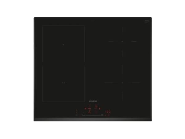 Siemens iQ100 ED651HSC1E, Black, Built-in, 60 cm, Zone induction hob, Glass, 4 zone(s)
