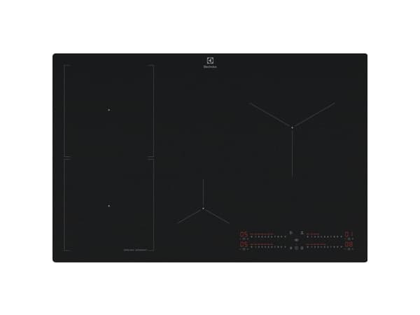 Electrolux Serie 700 EIS82453IZ, Sort, Innebygget, 80 cm, Sonebasert induksjon, Glass-keramikk, 4 zone(s) Sort