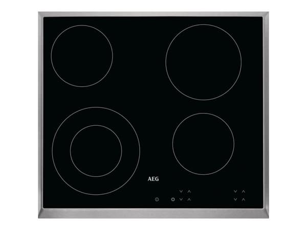 AEG HK624010XB, Musta, Kiinteä, Keraaminen, Lasi, 4 alue(tta), 4 alue(tta) musta