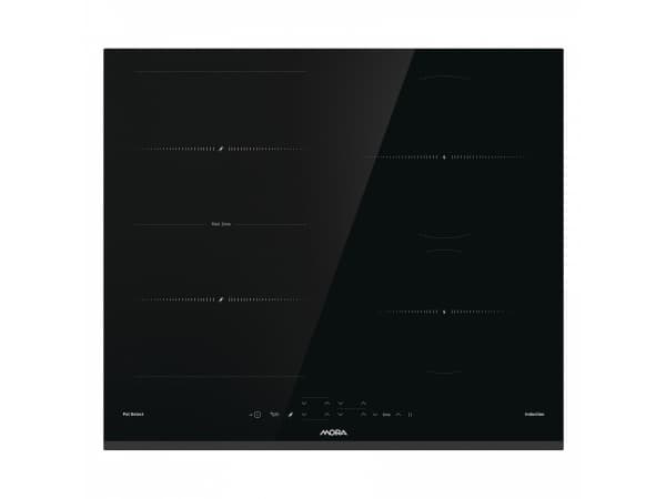 Mora VDIT 657 FF, Sort, Innebygget, 60 cm, Sonebasert induksjon, Glass, 4 zone(s) Sort