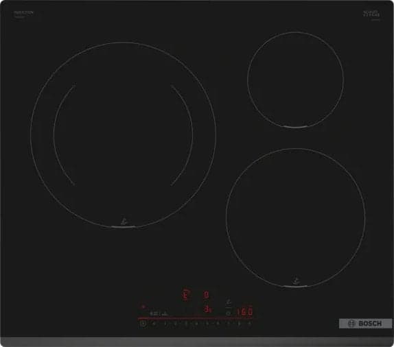Bosch Serie 6 PIJ631HC1E hob Black Built-in 59.2 cm Zone induction hob 3 zone(s) Sort