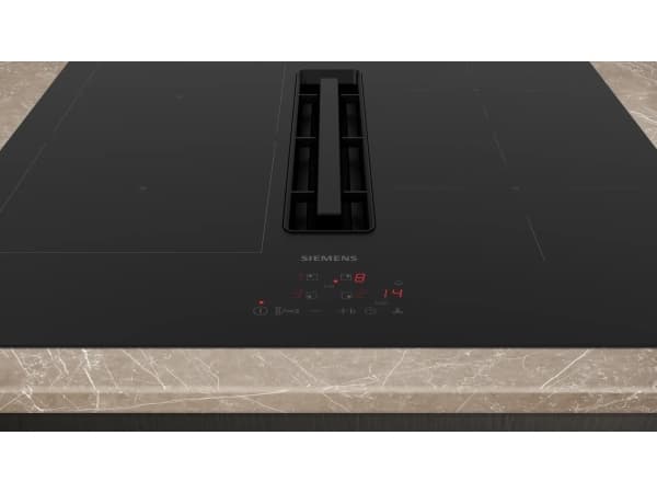 Siemens ED611BGA6, Sort, Innebygget, 60 cm, Sonebasert induksjon, Glass-keramikk, 4 zone(s)