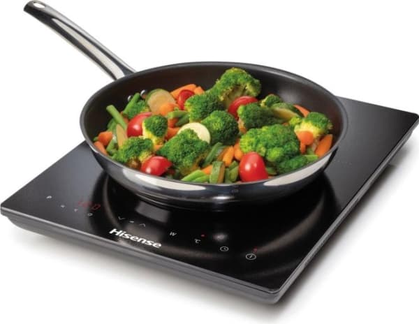 Hisense HIC2000Y, Sort, Benkeplate, 28 cm, Sonefri induksjon, 1 zone(s), 1 zone(s)