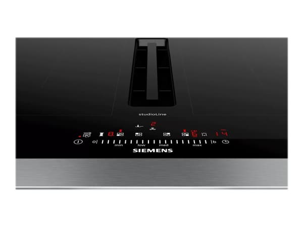 Siemens studioLine iQ500 ED777FQ25E - Induksjonskomfyrtopp - 4 plater - Nisje - bredde: 56 cm - dybde: 49 cm - Klasse B - Studioline - svart med fall