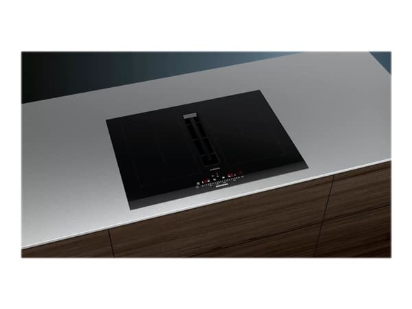 Siemens studioLine iQ500 ED777FQ25E - Induksjonskomfyrtopp - 4 plater - Nisje - bredde: 56 cm - dybde: 49 cm - Klasse B - Studioline - svart med fall