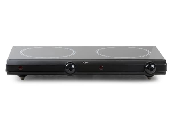 Domo DO339KP, Black, Countertop, Ceramic, Ceramic, 2 zone(s), 2 zone(s)
