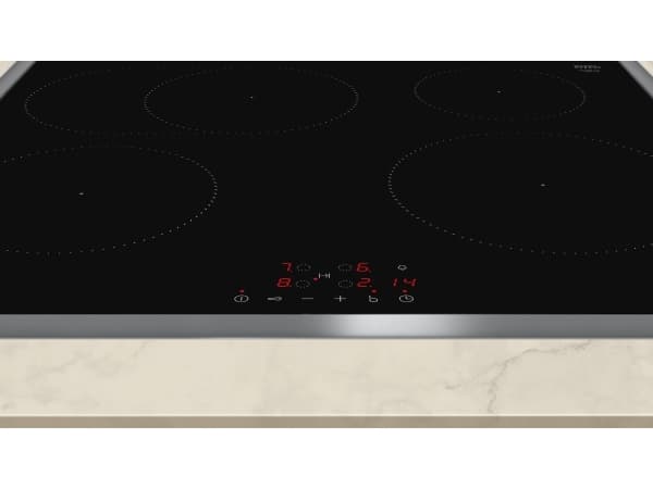 Neff T56SBF1L0, Svart, Inbyggnad, 60 cm, Zon induktionshäll, Keramik, 4 zon(er)
