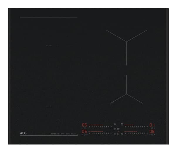 AEG NII64B30AZ, Svart, Innebygd, 60 cm, Sone induksjonstopp, Keramisk, 4 sone(r)
