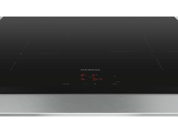 Siemens iQ300 EI631CFB1E, Musta, Kiinteä, 60 cm, Keittoalueinduktioliesi, Keraaminen lasi, 4 alue(tta)