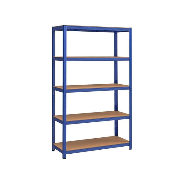 Rootz opbevaringsstativ - opbevaringshylder - kraftige reoler - 5 niveauer opbevaringsstativ - justerbare hylder - metalopbevaringshylder - op til 875