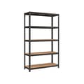 Miniatyrbillede 1 af 7: Rootz Opbevaringsstativ - Opbevaringshylder - Kraftige reoler - Opbevaringsstativ i 5 niveauer - Metalopbevaringshylder - Stål/MDF - Sort - 200 x 120