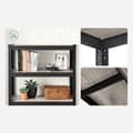 Miniatyrbillede 6 af 7: Rootz opbevaringsstativ - opbevaringshylder - kraftige reoler - 5 niveauer opbevaringsstativ - metalopbevaringshylder - sort - 150 x 75 x 30 cm