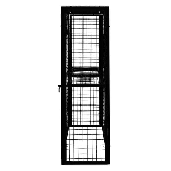 Gas Bottle Cage 184 x 116 x 57cm Collapsible Cylinder Storage Galvanised Steel 3mm Wire Thickness 6 x 19kg / 2 x 47kg Propane Bottles Removable Shelf