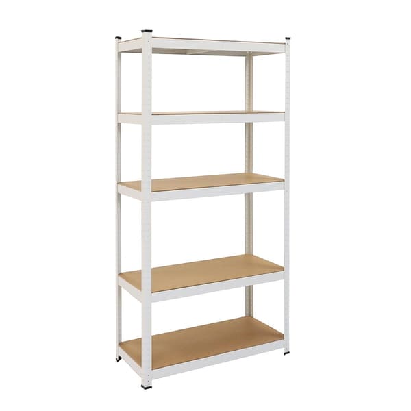 Reol Hvid 5 hylder - Opbevaringsstativ 180x90x40 cm