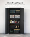 Miniatyrbillede 4 af 8: Skab, SONGMICS OMC015G01, 40x80x180 cm, Sort