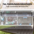 Miniatyrbillede 5 af 9: Opbevaringsboks, 99x33x25.5 cm, Sølv