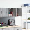 Miniatyrbild 1 av 2: Väggskåp för garage 2 delar grå Sonoma konstruerat trä