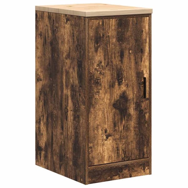 Garageskåp Sonoma ek 40x51x85 cm massiv trä furu