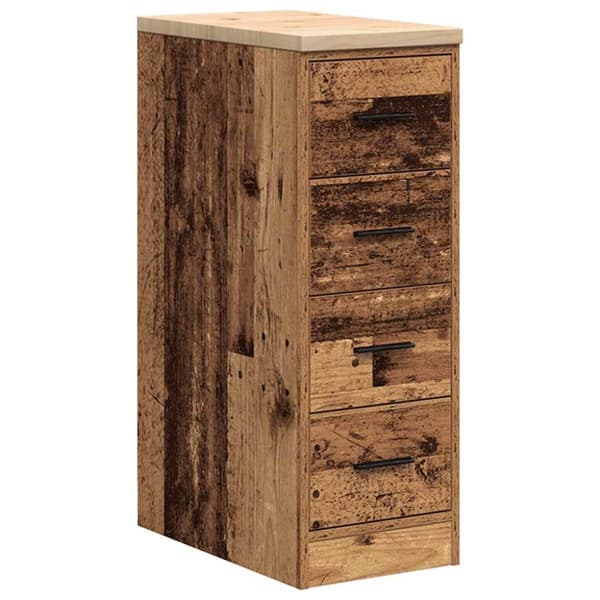 Garageskåp gammalt trä 30x51x85 cm massivt trä furu