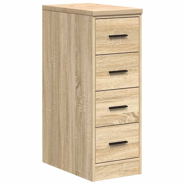 Garageskåp Sonoma ek 30x51x85 cm massiv trä furu