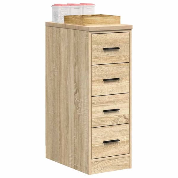 Garageskåp Sonoma ek 30x51x85 cm massiv trä furu