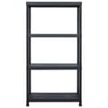 Miniatyrbilde 3 av 9: vidaXL Oppbevaringshylle 5 stk svart 60x30x138 cm plast