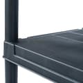 Miniatyrbilde 5 av 9: vidaXL Oppbevaringshylle 5 stk svart 60x30x138 cm plast