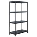 Miniatyrbilde 2 av 9: vidaXL Oppbevaringshylle 5 stk svart 60x30x138 cm plast