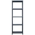Miniatyrbilde 2 av 8: vidaXL Oppbevaringshylle svart 125 kg 60x30x180 cm plast