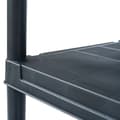 Miniatyrbilde 4 av 8: vidaXL Oppbevaringshylle svart 100 kg 60x30x138 cm plast